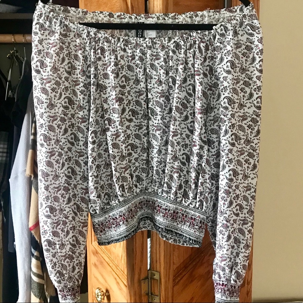 Off the shoulder blouse